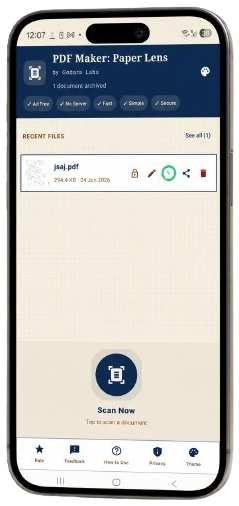 PaperLens mobile app